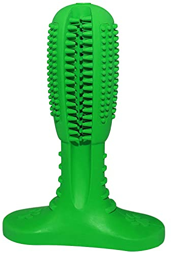 Voarge Dog Toothbrush Stick Puppy Dental Care Brushing Stick, Interactive Toy Nontoxic Natural Rubber Bite Resistant Pet Doggy Teeth Cleaning Massager, for Dogs, M