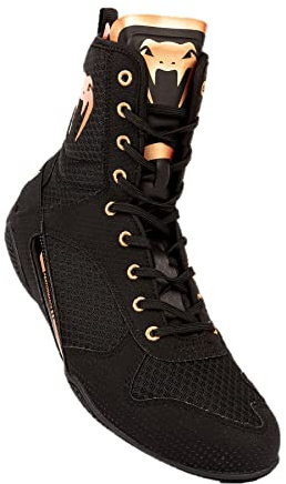 Venum, Elite Boxing Shoes, Men's, 45.5, Black/Bronze