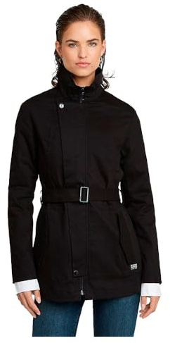 G-STAR Para Mujer Gabardina corta, Negro (dk black D25991-D715-6484), M