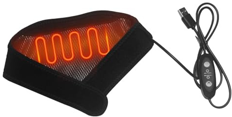 Cojín térmico para el cuello - Cojín térmico eléctrico con bolsillo de malla, cojín térmico para el cuello para aliviar el MPloov, 5 ajustes de calor, 5 modos de masaje, regalos para mujeres,