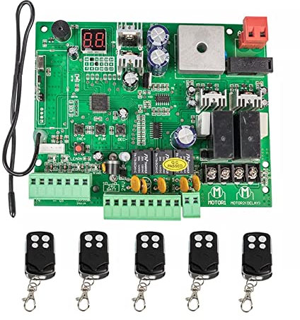 Motor Puerta Corredera, Placa PCB de tipo Universal de 12V/24V for abridor de puerta oscilante de doble brazo automático, Panel de Control, sistema de centro de Control inteligente for entrada ,para p
