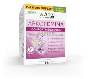 ArkoPharma Arkofemina Confort Ménopause - 2 mois + 1 mois offert x180 gélules