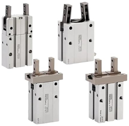 CAAUYXZW 1 styck HFY/HFR/HFZ/HFK-6/10/16/20 25 mm 180 grader öppning och stängning luft klo parallell pneumatiska fingercylinder (HFK cylinder, bore 16 mm)