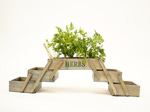 MB Muebles Bonitos, Mini Huerta de Madera para Cultivo Interior, Modelo Plegable, 71,5x15,5x18cm