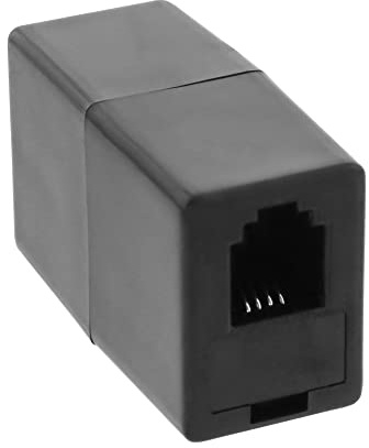 InLine modulär koppling, RJ10 4P4C uttag/uttag
