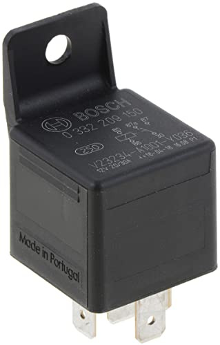 Bosch 0332209150 Mini Relay 12V 30A, IP5K4 Operating Temperature from -40 Degree to 100 Degree C, 5 Pin Relay