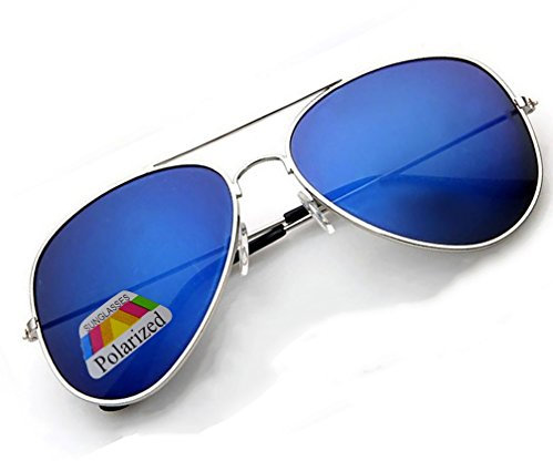4sold Polarized CHILDRENS KIDS BOYS GIRLS SUNGLASSES SHADES LENSES UV400 kids sunglasses polarised (Silver Frame Blue Polarized Mirror)