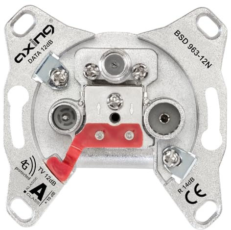 Axing BSD 963-12N Multimedia-Durchgangsdose 12 dB (Data / TV / R)