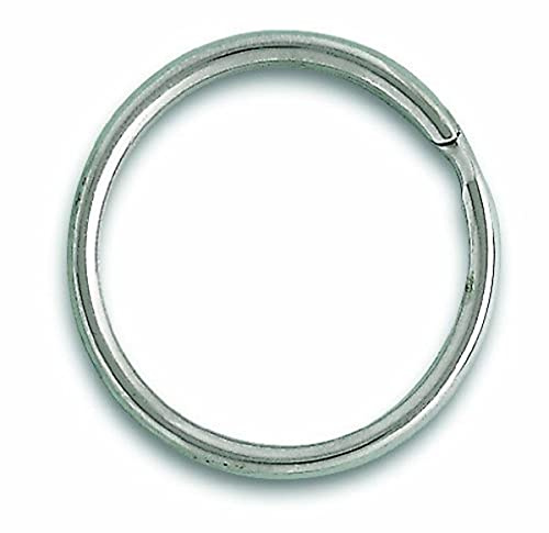 Chapuis 1140/16N Lot de 100 anneaux brises acier cémente nickelé Diamètre intérieur 30 mm