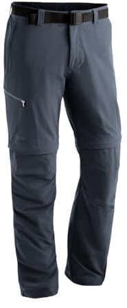 Maier Sports Tajo 2, Herren Wanderhose, Wasserabweisende Outdoorhose für Trekking und Hiking, Praktische Zipp-off-Funktion, PFC-frei, mSTRETCH pro 4 & Dryprotec, Grau, 52 (W34/L32)