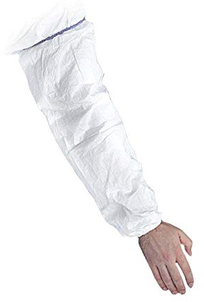 DuPont Tyvek 500 Armstulpe, 20 Stk. Armstulpen zur Ergänzung von Schutzkleidung, PSA Kategorie, Weiß, Einheitsgröße