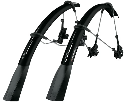 SKS GERMANY Unisex – Erwachsene RACEBLADE PRO Set Steckradschützer, Schwarz, XL