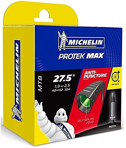 Michelin Fahrradschlauch Protek, Schwarz, 27.5 48/62-584, SV 40 mm, 306656