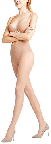FALKE Women's Shaping Top 20 Denier Tights, Control Top, Trendy Casual or Dress, Fine Sheer Transparent, Nylon, Beige (Cocoon 4059), L, 1 Pair
