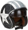 Origine helmets 202537028101803 Sprint Rebel Star Open Face Helme, White -Grey, S
