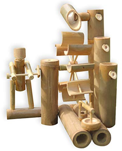 Jeu d’Eau Bambou, Fontaine, Cascade, décoration de Jardin importée de Thaïlande (12040)