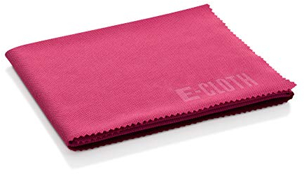 E-Cloth Glass & Polishing Cloth, Sustainable Microfibre Cleaning Cloth Set, Perfect Cleaner for Glass, Windows and Mirrors, Washable and Reusable, 100 Wash Promise, Assorted Colours, 1 Pack