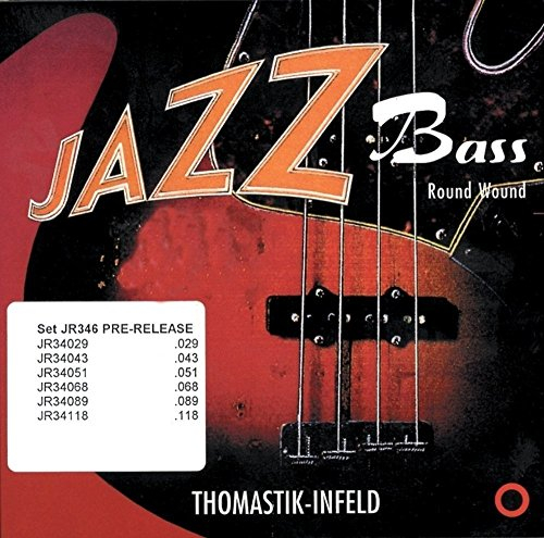 Thomastik 682755 Saiten für E-Bass Jazz Bass Serie Nickel Round Wound Roundcore, Satz JR324 4-string roundwound short scale 32 Zoll
