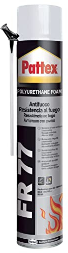 Pattex Fr-77, Schiuma Poliuretanica, per Riempiture e Sigilature, Elevata Resistenza al Fuoco, contenuto 750 ml