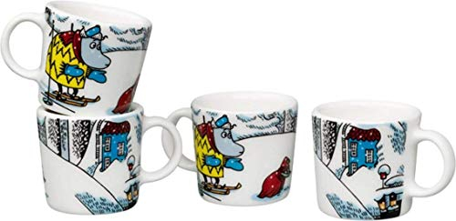 Iittala Mumin/Moomin snöhäst minimuggar, set om 4, barnkopp, vitroporcellan, 3,4 cm, 1020755
