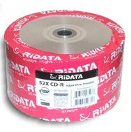 Ridata 52X 80-Min Silver Inkjet Hub/Silver CD-R 50-Pack Shrinkwrap