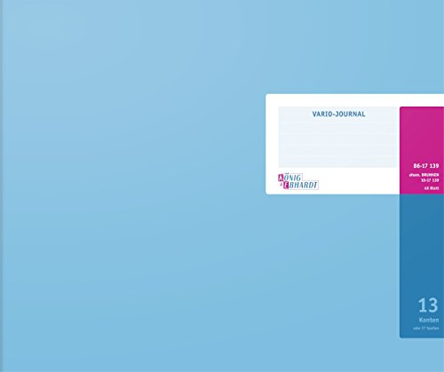 König & Ebhardt 8617139 Geschäftsbuch / Journal 13 Konten (80g/m², 48Bl kartoniert)