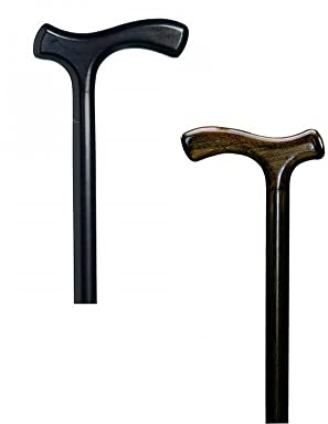 Gastrock Gehstock für Herren mit Fritzgriff schwarz