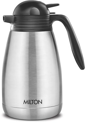 Milton Thermal Carafe Jug 1500 ml (51 oz),304 Stainless Steel Coffee Pot with Press & Pour Lid, Keep Drinks Hot or Cold for 24 Hours, Airpot for Coffee,Tea, Double Wall Vaccum Insulated Kettle