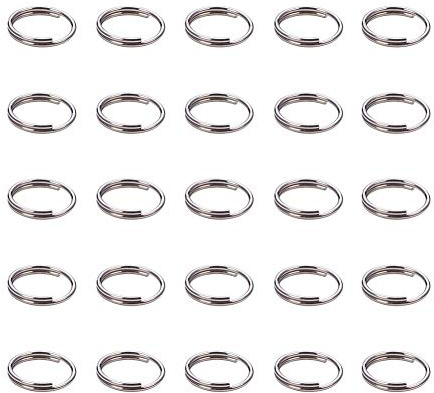 PH PandaHall 190pcs Anneaux Double Jonction Anneaux Fendus en Acier Inoxydable, 8mm Anneau Bijoux Pet Porte-Clés Anneaux De Saut à Double Boucle pour Bijoux, Porte-Clés, Pompons, Petits Pendentifs
