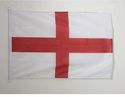 AZ FLAG Bandera de Inglaterra 90x60cm Uso Exterior - Bandera INGLÉSA - Cruz DE San Jorge 60 x 90 cm Anillos