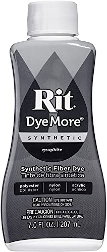 Flüssigfarbstoff für synthetische Stoffe von Rit DyeMore, Graphit, 7-Ounce