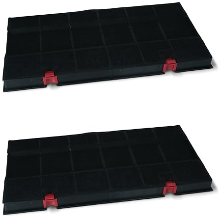 2er SET daniplus© Aktiv-Kohlefilter rechteckig passend für Typ150, KF80, DKF24 - AEG, Electrolux, Juno, Bauknecht, Wh