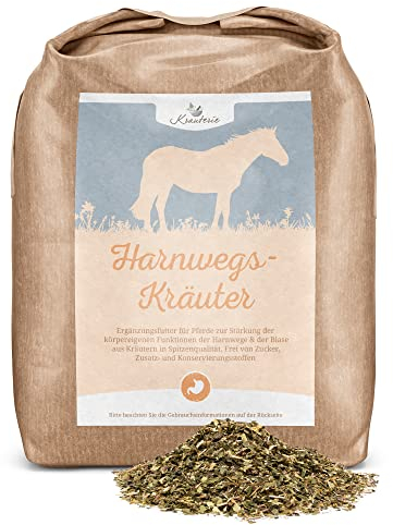 Krauterie Harnwegs Kräuter für Pferde in Spitzenqualität (2000 g) - Artgerechtes Ergänzungsfutter frei von Zusätzen, melassefrei, zuckerfrei, getreidefrei