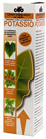 CIFO – Integratore al Potassio per Piante Contro Foglie Gialle, Fiori Radi e Frutti Insipidi - Azione Curativa e Preventiva per Orto e Giardino, Applicazione su Foglie e Terreno, Flacone 250 ml