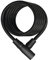 ABUS Candado de cable en espiral Star 4508K/150 - Candado para bicicletas de cable en espiral de 8 mm de grosor nivel de seguridad 2 - Negro