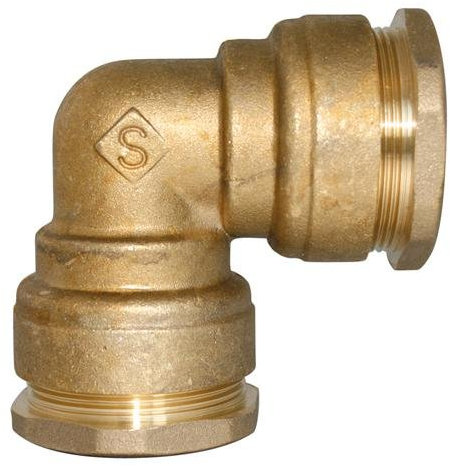 Somatherm - Raccords Laiton tubes PEHD - Coude égal laiton 90° pour tube PE Ø25 -