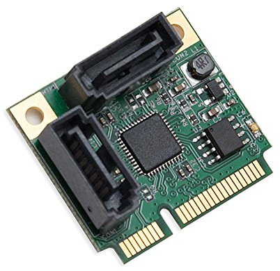 Mini PCIe to SATA III 2 Ports Raid Adapter Card ASMedia 1061R for Ipfs MINING and Adding SATA 3.0 Devices