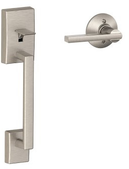 SCHLAGE Lock FE285 CEN 619 LAT Century Front Entry Handle Latitude Interior Lever (Satin Nickel), 11.9 x 2.5 x 2.25