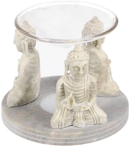 Guru-Shop Profumo Lampeaus Pietra Ollare n. 15, 11x9x9 cm, Lampade di Fragranza e Lampade ad Olio