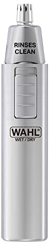 Wahl Personal Trimmer, Trimmers for Men and Women, Nose Ear and Eyebrow Trimmer, Washable Heads, Trim Sideburns and Facial Hair, Peach Fuzz Trimming, Cordless