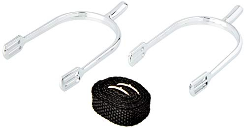 Kerbl Damen Sporen mit Sporenriemen Tropfenform Paar, 25 mm, 321252