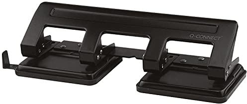 Q-Connect 4 Hole Punch Black 16 Sheet KF01238