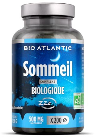 Complexe Sommeil Bio - A base d' Escholtzia de Passiflore et d' Aubépine - 200 comprimés