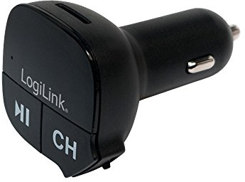 LogiLink FM0004 KFZ FM Transmitter mit MP3 Player + microSD Slot + USB Anschluss