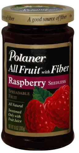 Polaner All Fruit With Fiber Raspberry Seedless Spreadable Fruit 10 oz (Pack of 12)