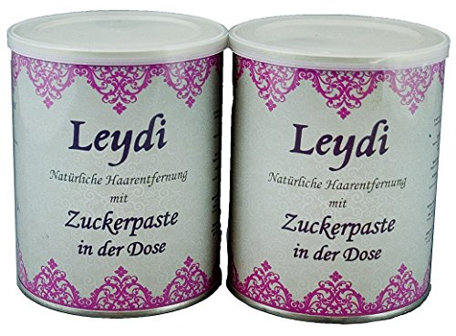 2x 1000g Leydi Zuckerpaste in der Dose - Nachfüllset für Sugaring und Haarent...