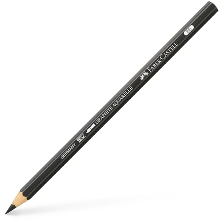 Faber-Castell lápiz de Grafito 8b acuarelable -6u-