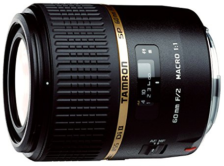 Tamron G005E SP AF 60 mm F/2 Di II LD (IF) MACRO 1:1 - Objetivo para Canon (distancia focal fija 60mm, apertura f/2-2, macro, diámetro: 55mm) negro