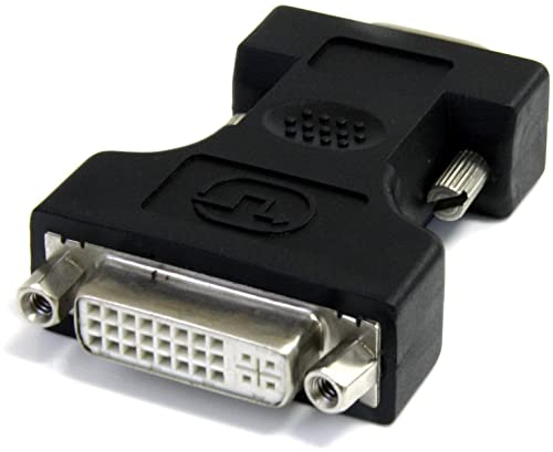 StarTech.com Adattatore DVI a VGA, Convertitore cavo DVI a VGA, Femmina / Maschio, F/M, colore Nero