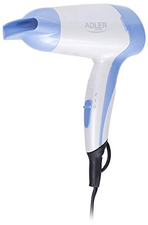 Adler AD 2222 Haartrockner, 1200 Watt, weiß/blau